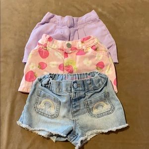 12-18m baby girls shorts